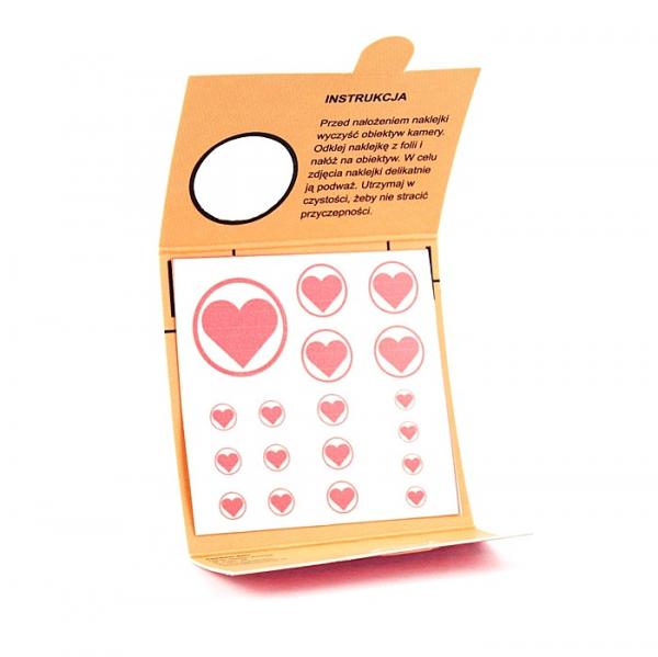 Kamerahülle, Kappe für Kamera, Tablet, Smartphone 18 Stk. - Herz