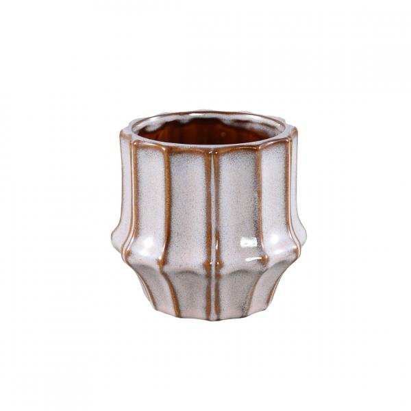 PTMD Blumentopf Skyper beige/rosa S 12 cm