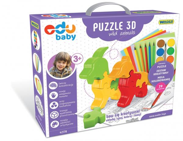 Lernspielzeug Puzzle 3D Wildtiere