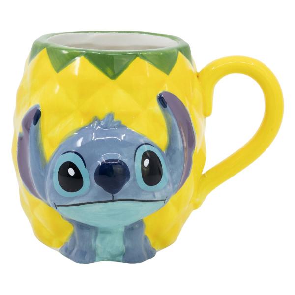 Stor Gelb 3D-Becher Lilo & Stitch - Stitch Pineapple - Bild 4