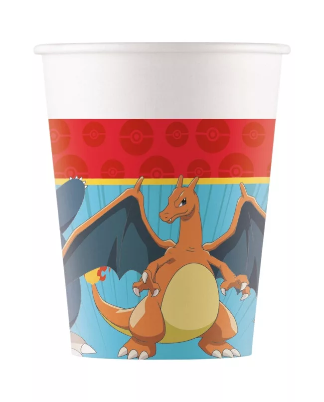 Procos Pokemon - 8 Next Generation Pappbecher - 200 Ml