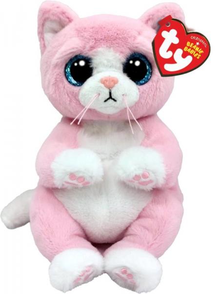 Ty Rosa/Weiss/Rosa Beanie Babies Bellies Lillibelle Cat 15Cm (17 Cm) - Image 2