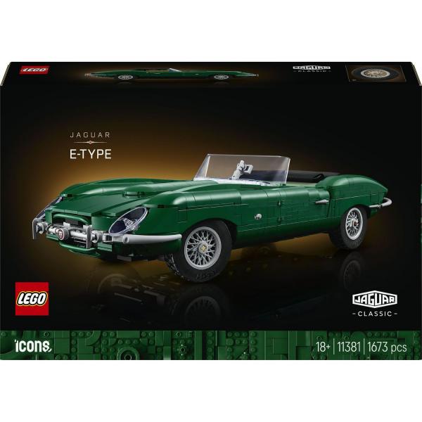 Lego® Grün Achtung: B-Ware - 11381 Icons - Jaguar Type-E Roadster (1673 Teile)