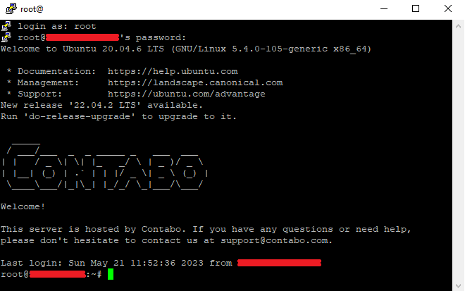 Deploying a Shardeum node through the PuTTY terminal. Source: PuTTY Terminal