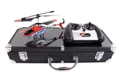 Spezial Gummi Helikopter LevelX indoor mit Gyroskop im Alukoffer