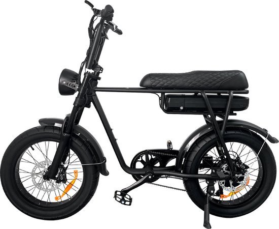 TradeFix EB2 - Fatbike - Zwart- Elektrische fiets- Elektrische Fatbike- 250W- 25km/h