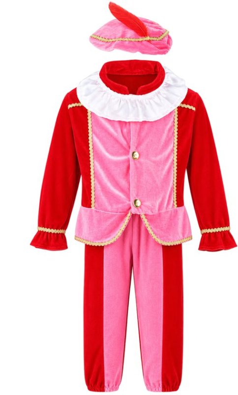 Pietenpak, Pietenpak, Pietenmuts en kraag. Sinterklaas viering (6-8 jaar)
