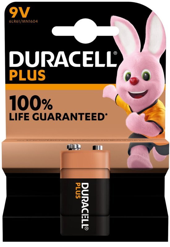 Batterij Batterij Duracell Plus 9Volt - 10 stuks