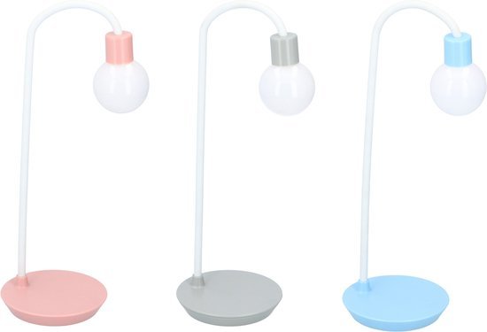 Grundig Grundig Bureaulamp - 12 x 35 CM - Flexibele Nek - Batterijen/ USB - Wit