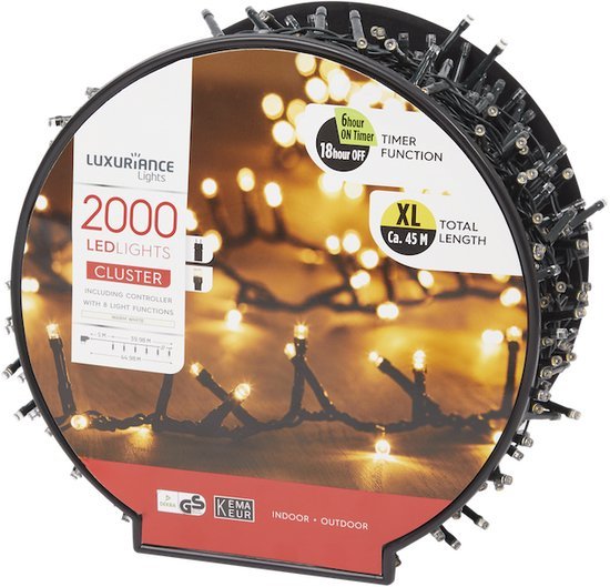 Kerstverlichting Kerstverlichting Luxuriance Lights LED-verlichting XL (2000 lampjes - 45 meter)