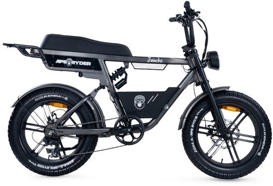 Ape Ryder Ape Ryder Jambo Fatbike - 20x4.5 inch banden - 250W motor - 374Wh accu - antraciet grijs
