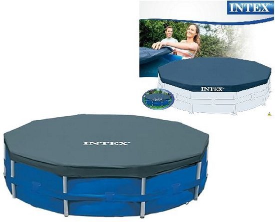 Intex Intex 28031 Afdekzeil voor Frame Zwembad 366cm Blauw