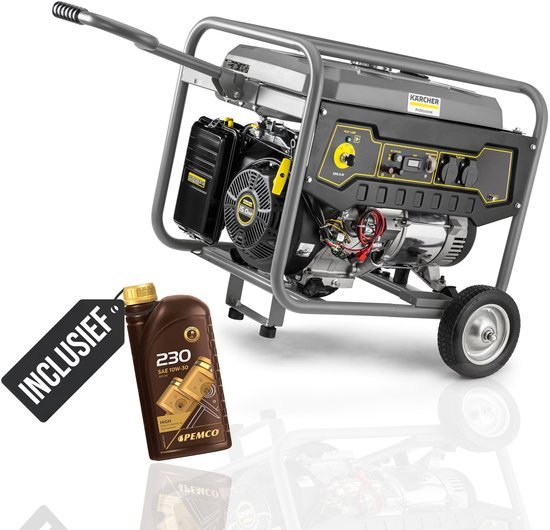 Kärcher Kärcher PGG3/1 Generator - Aggregaat - 3000W - 4Takt Benzine Stroomgenerator - OHV Motor - Elektrische en Handmatige Start - Solide Palletlevering - incl Olie