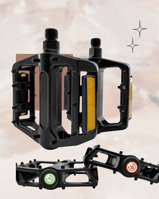 Ouxi Trappers voor fatbike pedalen - Fatbike pedal traps - Pedaltrappers voor fatbike - Ouxi V8 H9 - QMwheel V20 - V30 - C20 - en overige merken