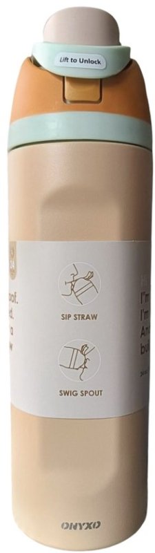 Onyxo Onyxo RVS Drinkfles 700 ml – Beige