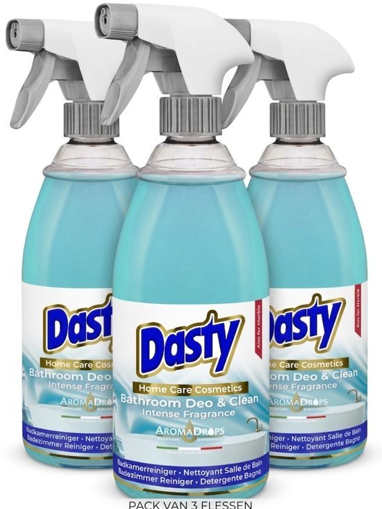 Dasty Dasty badkamer Deo & Clean - Badkamerreiniger & Luchtverfrisser - 3 stuks x 700ml
