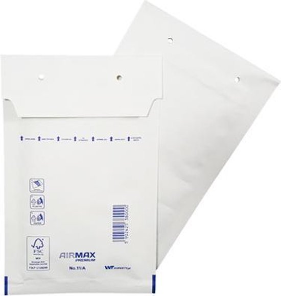 TradeFix 50 stuks - Luchtkussen enveloppen- Bubbeltjes envelop - Dichtklevend - A11 - 110 x 165 mm