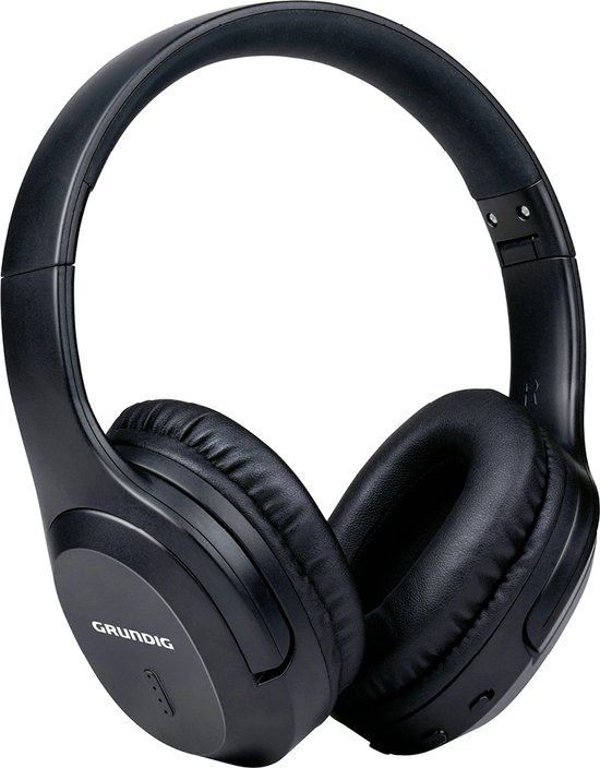Grundig Grundig Bluetooth Koptelefoon - Hoofdtelefoon Draadloos - Over Ear Koptelefoon met 40 Uur Afspeeltijd - Draadloze Koptelefoon met Microfoon - Incl. Audio kabel 3.5mm en USB-C Oplaadkabel