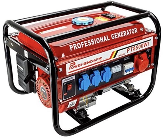 PowerTech PowerTech PT-8500W: Professionele Benzine Generator 2500W piekvermogen - 2.5kw - aggregaat - Best seller - noodstroom - Sentraguard&Rochevel
