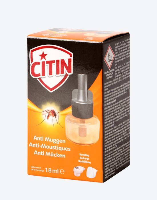 TradeFix 2x CITIN anti-muggenstekker Navulling - 18ml pt-19 - anti muggen
