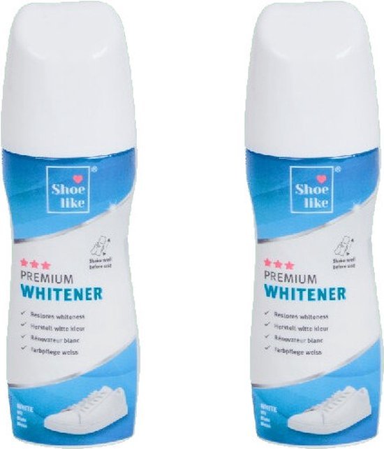 Sneaker Sneaker whitener - Wit - Kunststof - 75 ml - Set van 2 - Knijpfles