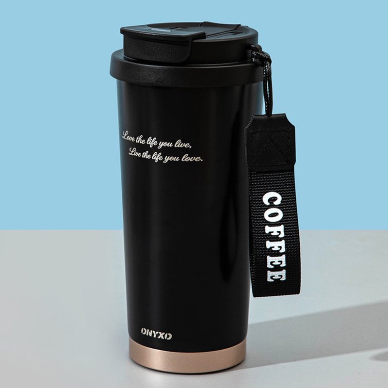Onyxo Onyxo RVS Koffiebeker 500 ml – Zwart