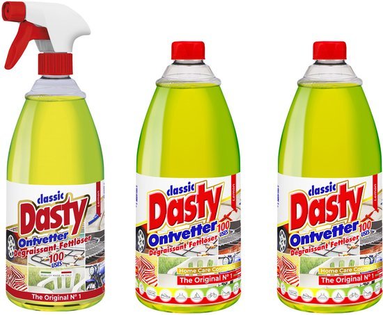 Dasty Dasty Ontvetter Voordeelpack: 1x Spuitfles + 2 x Navulling