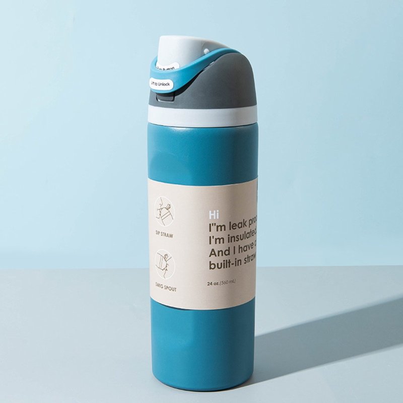 Onyxo Onyxo RVS Drinkfles 700 ml – Blauw
