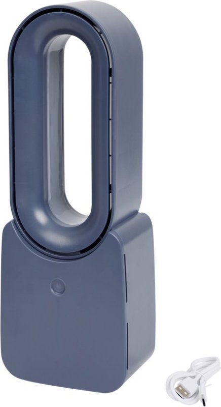 Nor-Tec Nor-Tec - bladloze tafelventilator met ledverlichting - Ventilator - Bladeless Fan - Mesloze Ventilator - Draagbare Airco - Oplaadbaar - Luchtkoeler - Airconditioning - Tafelventilator - Zonder Bladen - LED-Display