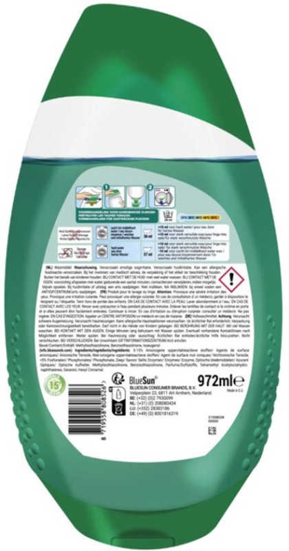 Dreft Dreft Quick Wash Green Fiber Protection - 972 ml