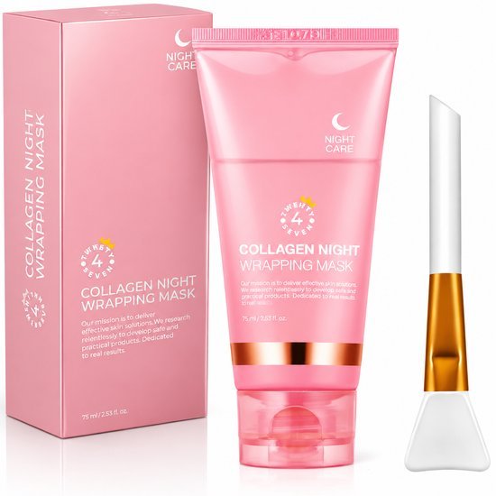 TradeFix Twenty4seven® Collageen Gezichtsmasker - Bio Collagen Wrapping Mask - Korean Beauty Skincare - Hyaluronzuur Masker - Overnight Verzorging