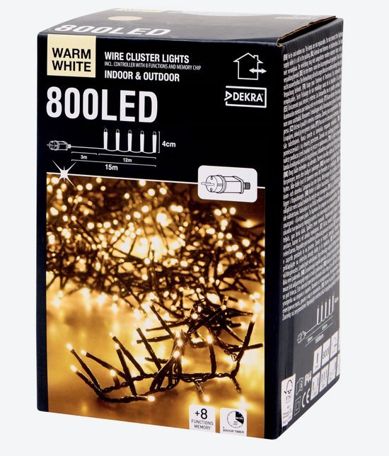 TradeFix Luxe Kerstverlichting - 15 meter - 800 LED Lampjes - Binnen en Buiten