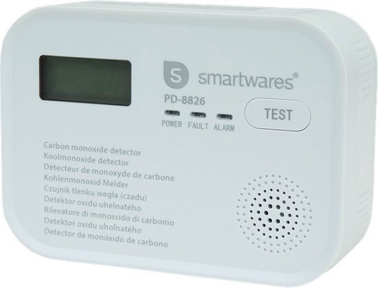 Smartwares Smartwares Koolmonoxidemelder CO2 melder - 10 jaar sensor - 85 dB alarm