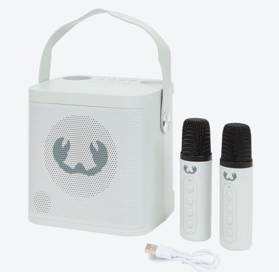 Fresh Fresh ’n Rebel Kids draadloze karaoke-set - GRIJS