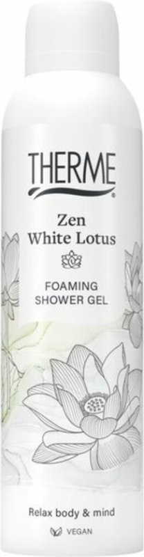 THERME THERME Zen White Lotus Foaming Shower Gel - 6 x 200 ml - Voordeelverpakking
