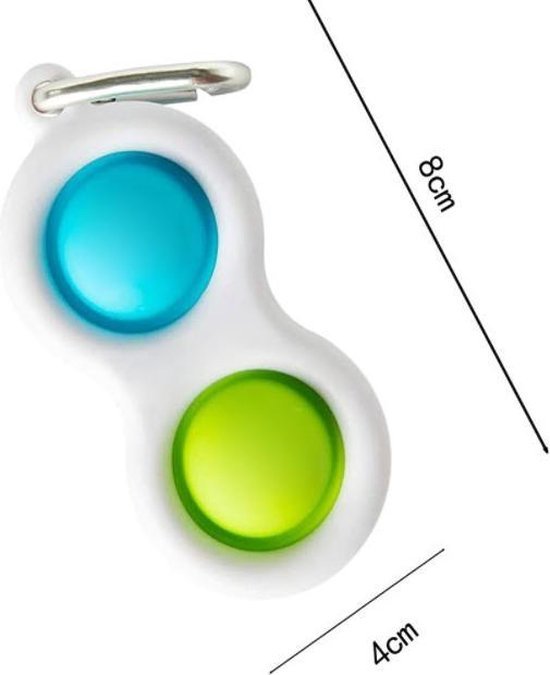 simple simple dimple - TikTok fidget toy - groen/oranje