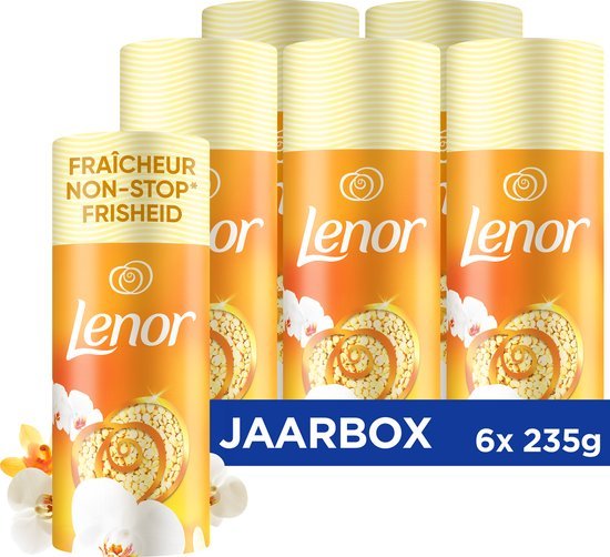 Lenor Lenor Geurbooster Orchidee en Amber - 6 x 235 gram - Wasparfum