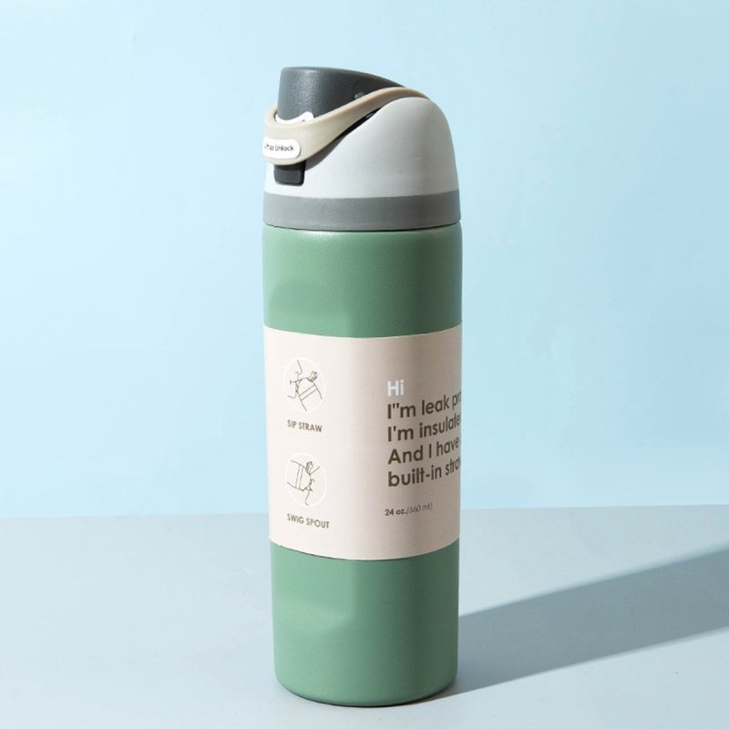Onyxo Onyxo RVS Drinkfles 700 ml – Groen