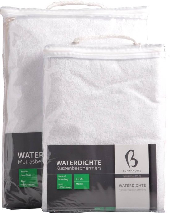 Bonnanotte Bonnanotte Waterdichte Matrasbeschermer - Wit 140x200