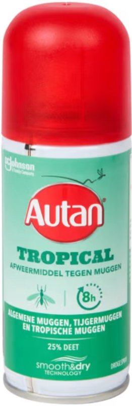 Autan Autan Insectenspray Multi Dry Spray - 3 x 100 ml - Voordeelverpakking