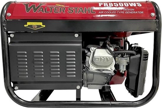 Walter Walter Stahl PR8500WS 4-takt benzinegenerator, noodgenerator, stroomgenerator, (3x230V / 1x400V)