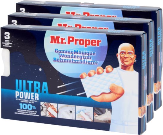 Mr. Mr. Proper wondersponzen - Voordeelverpakking - 3 x 3 stuks