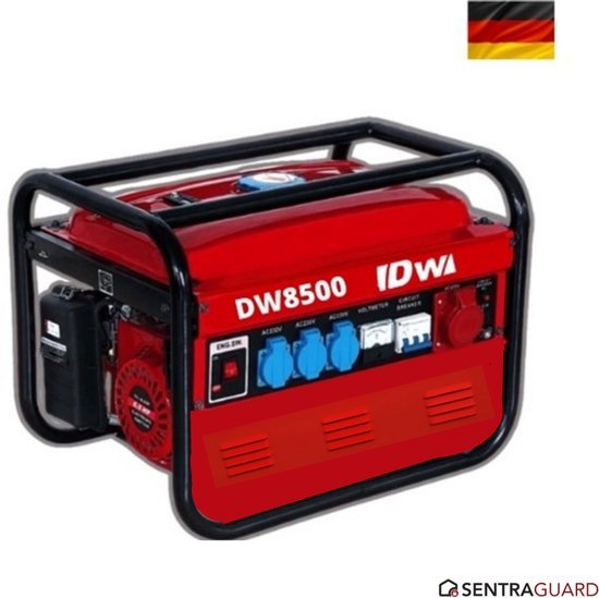 TradeFix DW - DW8500 PRO - stille generator - aggregaat - 2.5 kW Piek – benzine generator– mobiel – noodstroom - groupe electrogene