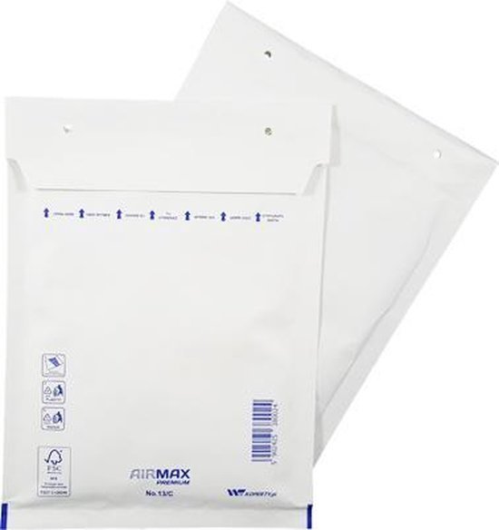 TradeFix 100 stuks - Luchtkussen enveloppen C (Bubbeltjes envelop C/13) 150 x 215 mm