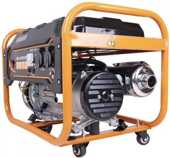 Huttenberg Huttenberg stille generator / aggregaat 3,3 kW – benzine – mobiel – noodstroom - groupe electrogene