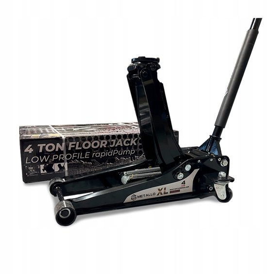 TradeFix Hydraulische auto/bus krik - 4 Ton draagvermogen - garagekrik - extra laag model - floorjack - Metallo