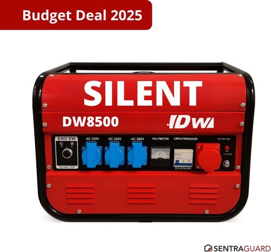 TradeFix DW8500W: Noodstroom generator benzine 2,8 KW piekvermogen trekstart