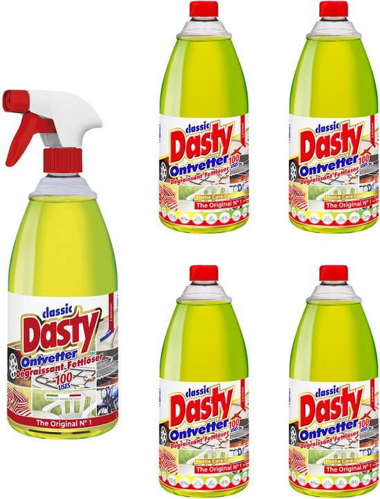 Dasty Dasty Ontvetter Voordeelpack: 1x Spuitfles + 4x Navulling