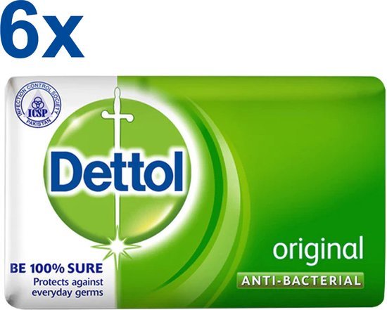 Dettol Dettol - Original - Antibacteriële - Zeeptablet - Handzeep - 6x 100 gram - Voordeelverpakking