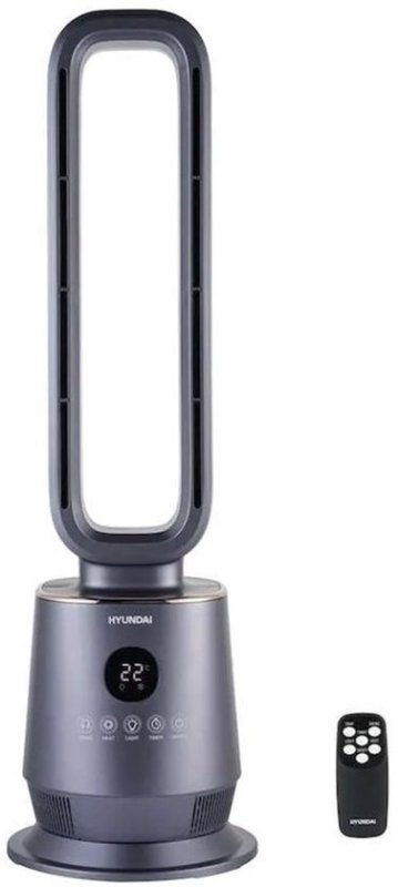 Hyundai Hyundai Electronics – Bladeless heater PRO – Met ingebouwde LED – zwart